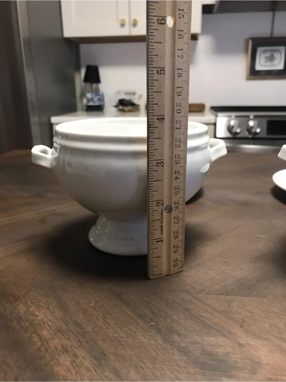 Crate & Barrel French Onion Soup Tureens with Saucers Set of Two